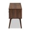 Baxton Studio Alard Mid-Century Walnut Brown Finished 2-Door Wood TV Stand 159-9850 - alternate 3